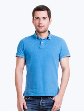 Men’s blue cotton t-shirt