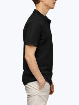 Men’s black stylish half shirt