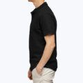 Men’s black stylish half shirt