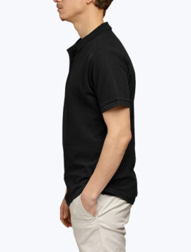 Men’s black stylish half shirt