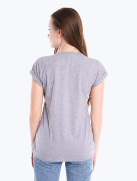 Mini sleeve gray t-shirt