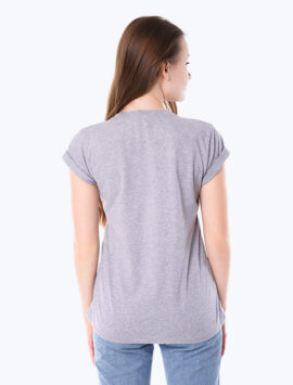 Mini sleeve gray t-shirt